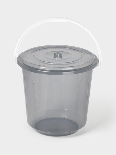 Ведро с крышкой «Хозяюшка», 5 л, d=22 см, h=22 см, пластик, МИКС