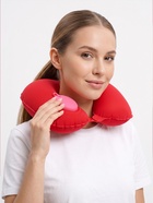 Подушка надувная для шеи, дорожная, с насосом, 47×27 см, МИКС - Фото 13