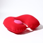 Подушка надувная для шеи, дорожная, с насосом, 47×27 см, МИКС - Фото 4