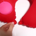 Подушка надувная для шеи, дорожная, с насосом, 47×27 см, МИКС - Фото 5