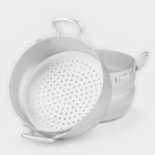 Кастрюля-пароварка, 2.5 л, 1 сетка, штампованный алюминий - Фото 3
