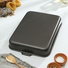 Противень «Русская кухня лён», 27×35 см, h= 6 см, антипригарное покрытие 4790947