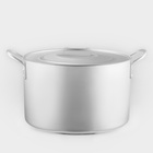 Котёл, 30 л, d=40 см, с крышкой, алюминий, серебристая - Фото 2