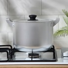 Кастрюля алюминиевая, 3.5 л, металлическая крышка - Фото 4