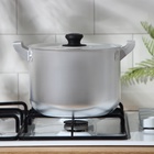 Кастрюля алюминиевая, 3.5 л, металлическая крышка - Фото 5