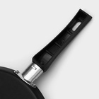 Сковорода «Хит», d=24 см, порционная, антипригарное покрытие, алюминий, чёрная - Фото 5