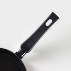 Сковорода блинная «Хит», d=18 см, пластиковая ручка, антипригарное покрытие, цвет чёрный - фото 4296669