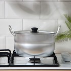 Кастрюля, 3 л, металлическая крышка, штампованный алюминий - Фото 4