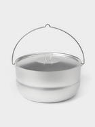 Котелок туристический, 6 л, с крышкой, штампованный алюминий - Фото 1