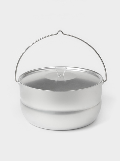 Котелок туристический, 6 л, с крышкой, штампованный алюминий