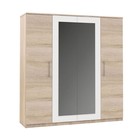 Шкаф 4-х дверный «Аврора», 2004 × 574 × 2118 мм, цвет сонома / белый - Фото 1