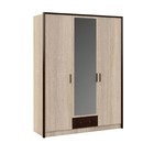 Шкаф 3-х дверный «Эшли», 1360 × 583 × 2118 мм, цвет венге / дуб сонома - Фото 1