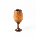 Бокал для вина из натурального кедра Mаgistrо, 16,5×7 см, цвет шоколадный - Фото 2