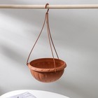 Кашпо для цветов подвесное «Джулия», 3.5 л, пластик, коричневое - Фото 2