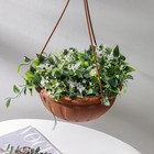 Кашпо для цветов подвесное «Джулия», 3.5 л, пластик, коричневое - Фото 4