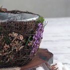 Кашпо плетёное овальное «Пробуждение», 22×15×9 см - Фото 2