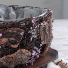 Кашпо плетеное "Дерево желаний" круг, 20х20х11 см - Фото 2