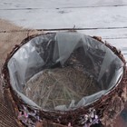 Кашпо плетеное "Дерево желаний" круг, 20х20х11 см - Фото 3