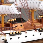 Корабль "Бонавентур" с белыми парусами, белый корпус, 49*10*43см - фото 6268435
