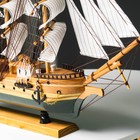 Корабль "Одиссея" с белыми парусами, зелено-коричневый корпус, 58*8*48см - фото 6268447