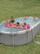 Бассейн каркасный Bestway Power Steel, 549×274×122 см, фильтр-насос, тент, лестница, 56710 - Фото 10