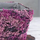 Кашпо плетёное квадратное «Лаванда», 16×16×13 см - Фото 2