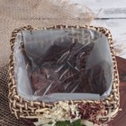 Кашпо плетеное "Букет" квадрат, 13х12х8 см, цвет коричневый - Фото 3