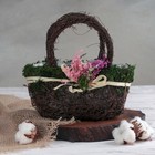 Кашпо плетёное «Лавандовый букет», 22×12×21 см - Фото 1