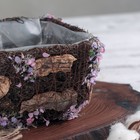 Кашпо плетеное "Дерево желаний" квадрат, 13х13х8 см - Фото 2