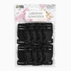 Фастекс 25 мм, нагрузка до 15 кг, 10 шт., чёрный - Фото 4