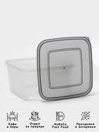 Контейнер пищевой Альтернатива «Ассорти», 1 л, пластик, прозрачный, крышка МИКС - Фото 2