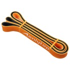 Эспандер ленточный многофункциональный ONLYTOP, 208х2,9х0,45 см, 11-36 кг, цвет оранжевый/чёрный - Фото 3