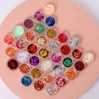 Набор для декора, в пластиковом органайзере, 36 баночек, разноцветные - Фото 2