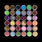 Набор для декора, в пластиковом органайзере, 36 баночек, разноцветные - Фото 5