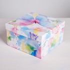 Набор коробок 3 в 1, упаковка подарочная, «Акварельные бабочки», 18 х 18 х 10 - 22 х 22 х 12 см - Фото 2