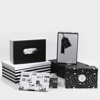 Набор коробок 6 в 1, упаковка подарочная, «Универсальный», 20×12.5×7.5 - 32.5×20×12.5 см