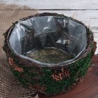 Кашпо плетёное круглое «Лесная сказка», 18×18×9 см - Фото 3