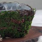 Кашпо плетёное квадратное «Лесная сказка», 13×13×8 см - Фото 2