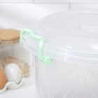 Контейнер пищевой Альтернатива, 8 л, пластик, прозрачный, ручки МИКС - Фото 7