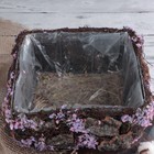 Кашпо плетеное "Дерево желаний" квадрат, 20х20х10 см - Фото 3