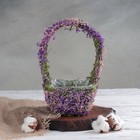 Кашпо плетёное «Корзинка счастья», 12×12×24 см - Фото 1