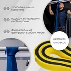 Эспандер ленточный многофункциональный ONLYTOP, 208х1,3х0,45 см, 2-15 кг, цвет жёлтый/чёрный - Фото 2