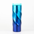 Термокружка, серия: Спираль, "Мастер К", 500 мл, сохраняет тепло 8 ч, 7.8х22 см, синяя - фото 2368990