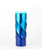 Термокружка Мастер К «Спираль», 500 мл, 7.8×22 см, сохраняет тепло 8 ч, нержавеющая сталь, голубая - Фото 2