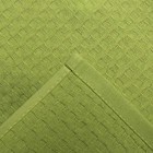 Полотенце вафельное Элиза 061 30х30 см, зелёное яблоко, хлопок 100%, 200г/м2 - Фото 2