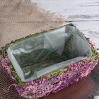 Кашпо плетёное прямоугольное «Фея», 13×13×8 см - Фото 3