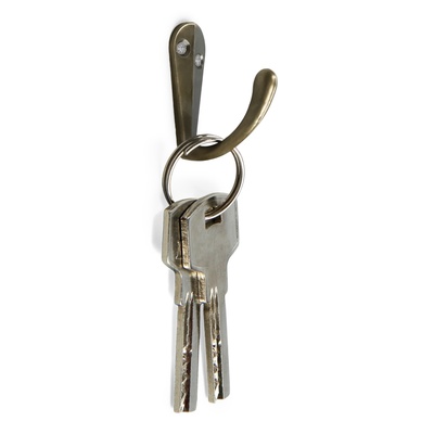 Крючок мебельный ТУНДРА TKO007, однорожковый, бронза, 50 шт.