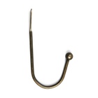Крючок мебельный ТУНДРА TKO003, однорожковый, бронза, 50 шт. - Фото 5