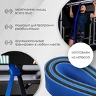 Эспандер ленточный многофункциональный ONLYTOP, 208х3,2х0,45 см, 15-40 кг, цвет синий/чёрный 4597299 - фото 2260343