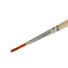 Кисть для рисования, Синтетика Круглая № 2 (диаметр обоймы 2 мм; длина волоса 12 мм), деревянная ручка, Calligrata - Фото 2